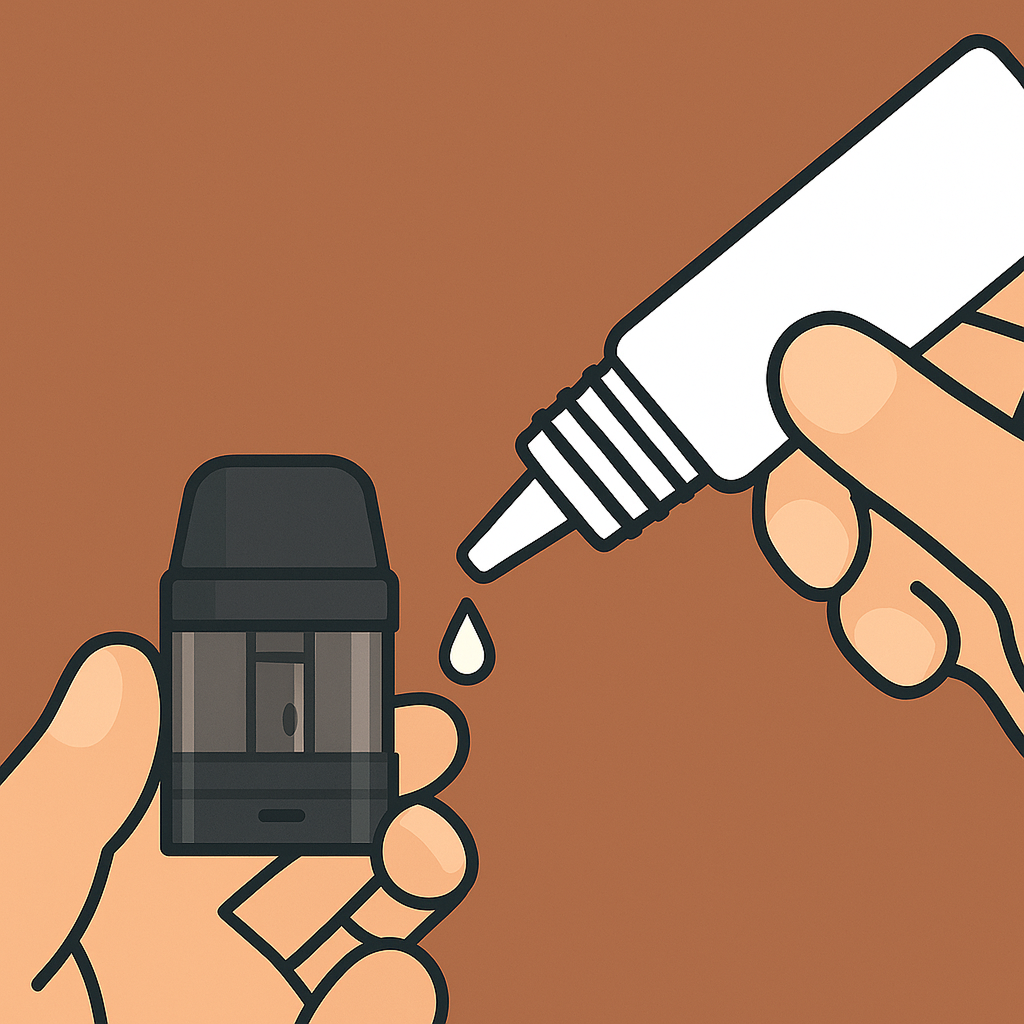 Недостатнє просочення вати в картриджі