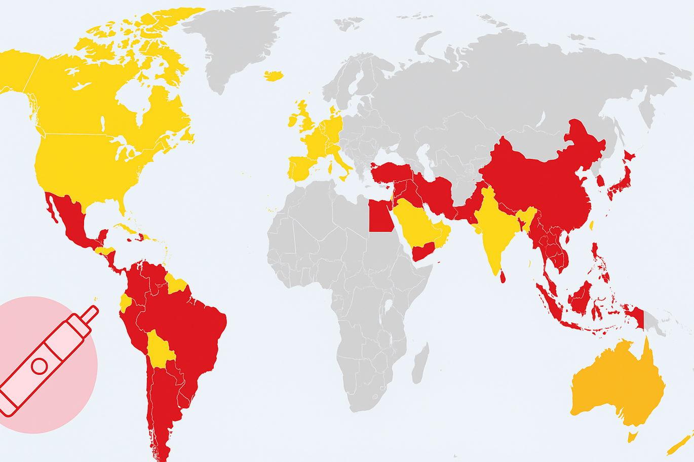 країни,де паріння заборонено