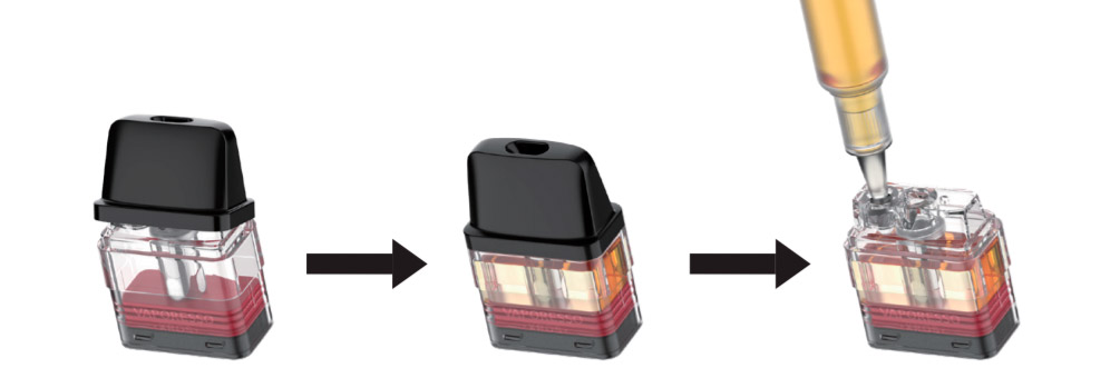 Посібник по заправці картриджа Vaporesso