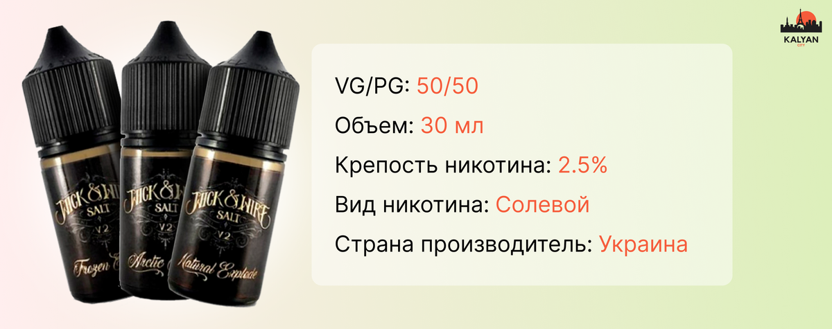 Жидкость Wick&Wire Характеристики