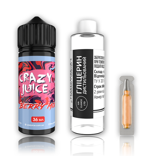 Рідина Crazy Juice 120 мл ORG (Набір)