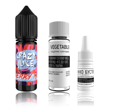Рідина Crazy Juice HYBRID 15 мл Salt (Набір)