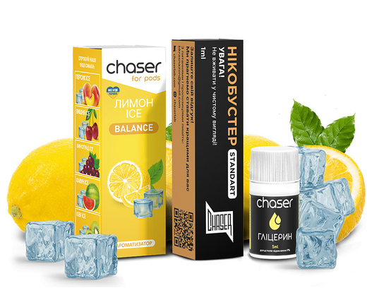 Рідина Chaser For Pods Ice 10 мл Salt (Набір)