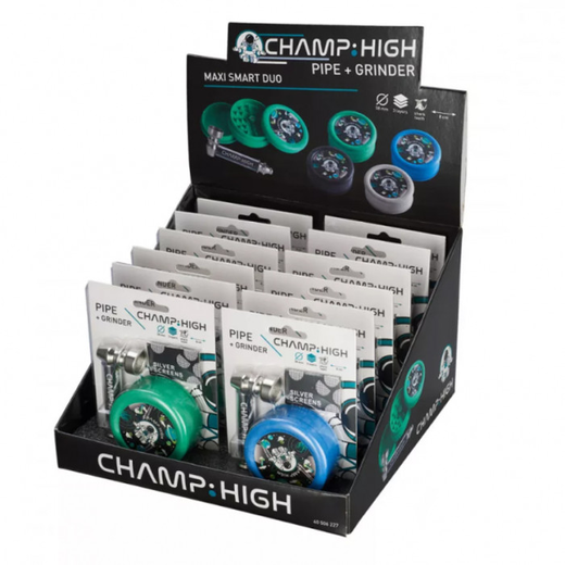 Трубка металлическая с гриндером Champ High Maxi Smart Duo Pipe + Grinder