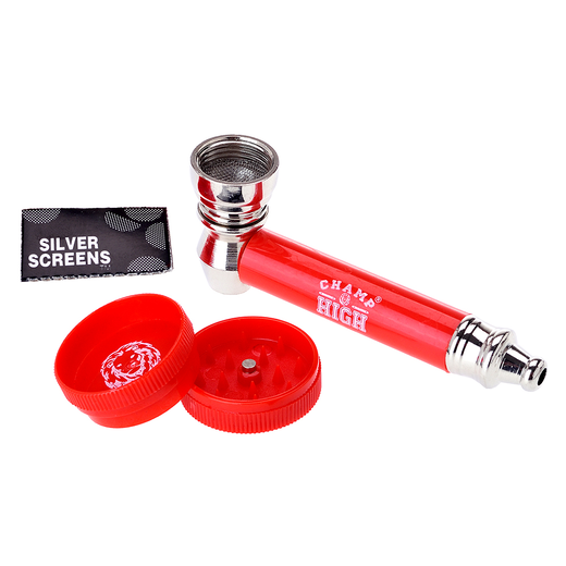 Трубка металева з гріндером Champ High Metal Pipe + Mini Grinder