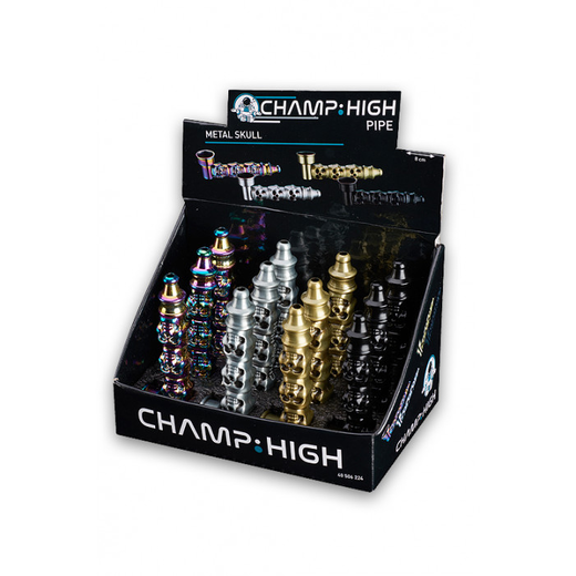 Трубка металлическая Champ High Metal Skull