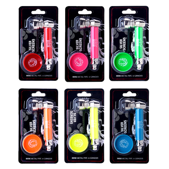 Трубка металева з гріндером Champ High Metal Pipe + Mini Grinder