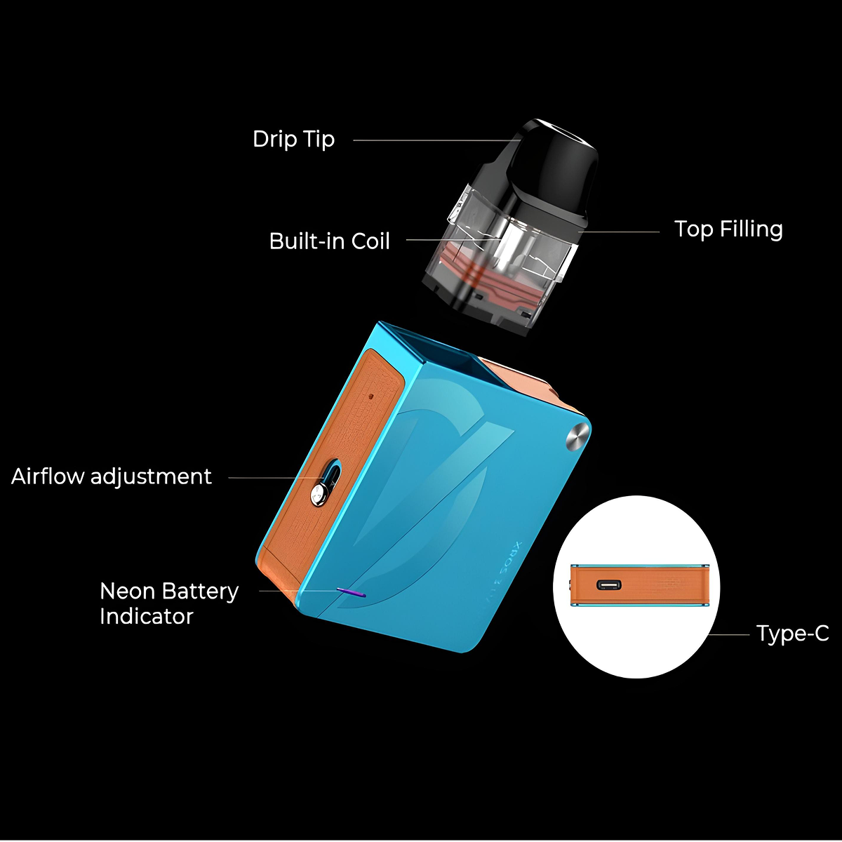 Технології Вапорессо квадратного