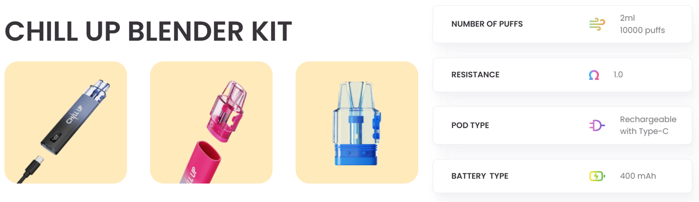 Характеристики Chill Up Blender