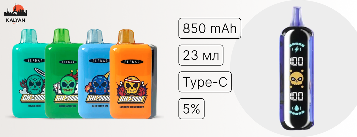 Одноразка Elf Bar GH 23000