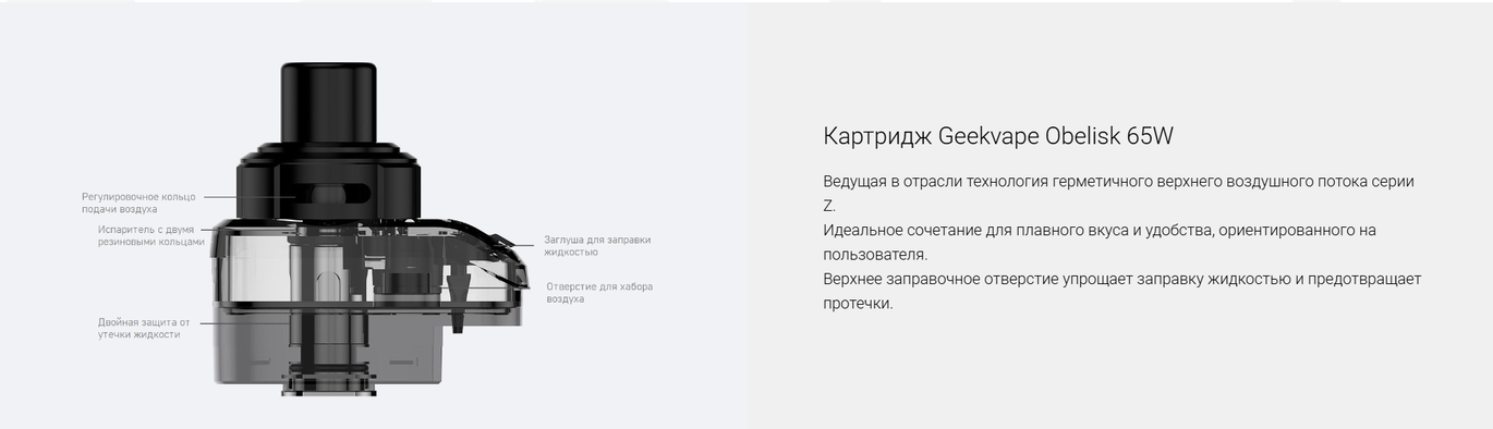 Як заправити Obelisk 65 FC