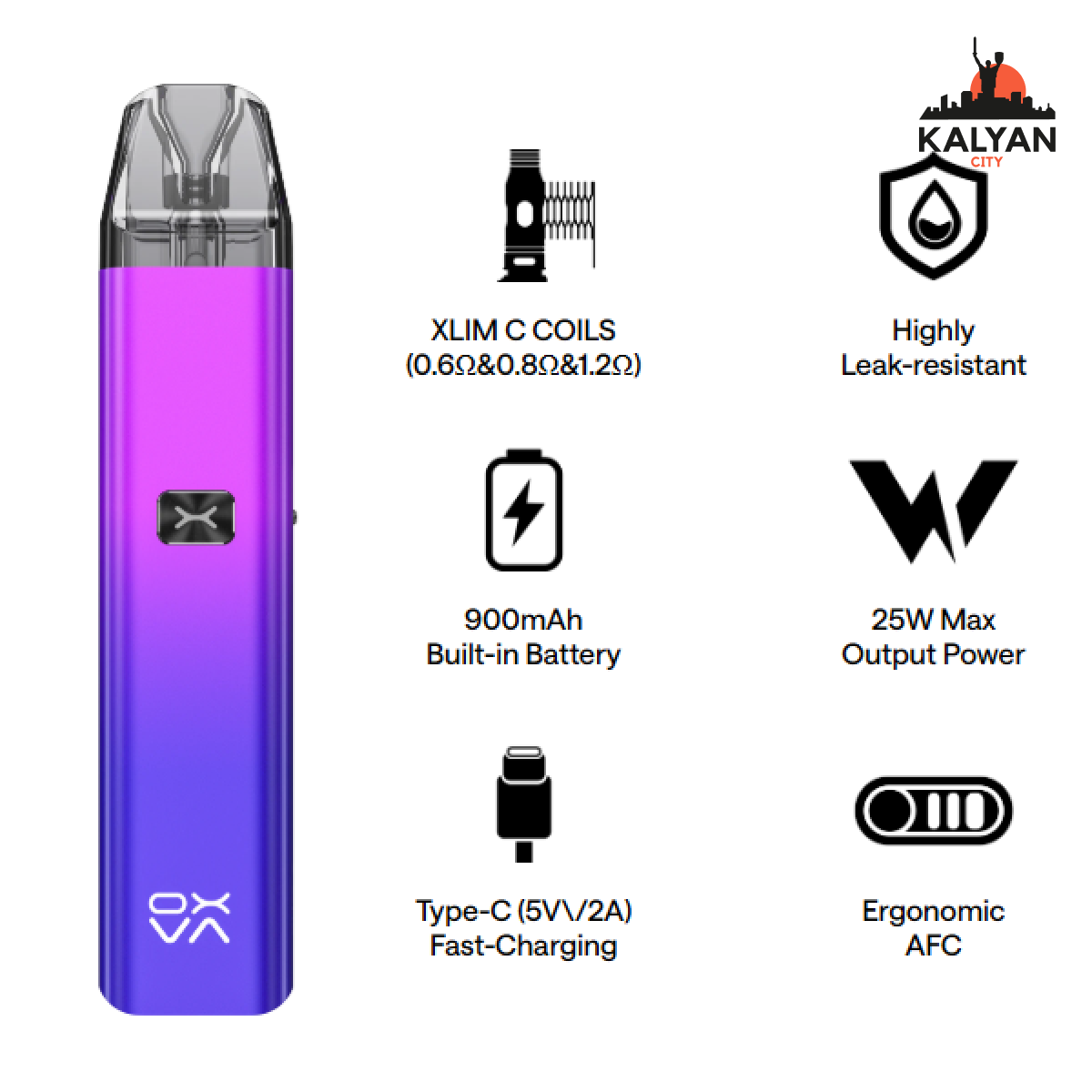 Характеристики Oxva Xlim C