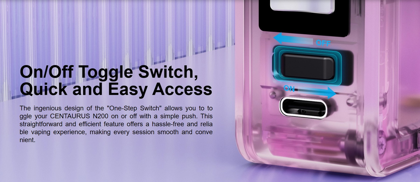 Дизайн та ергономіка боксу Lost Vape Centaurus N200