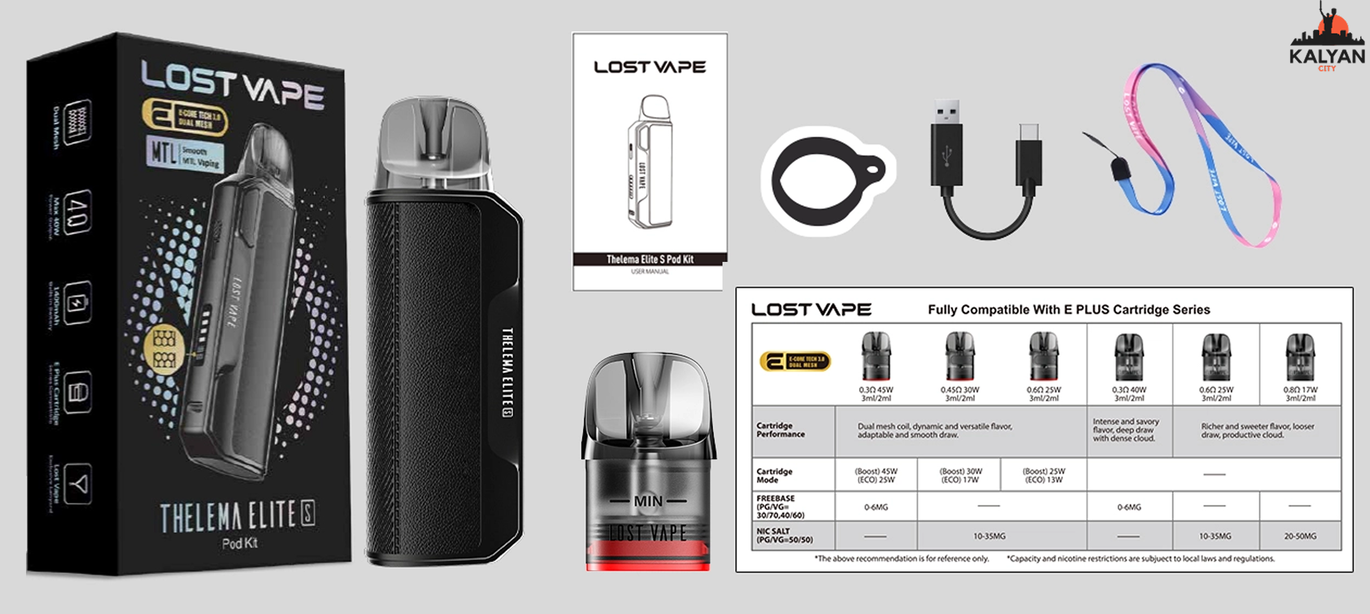 Комплектація Lost Vape Thelema Elite S