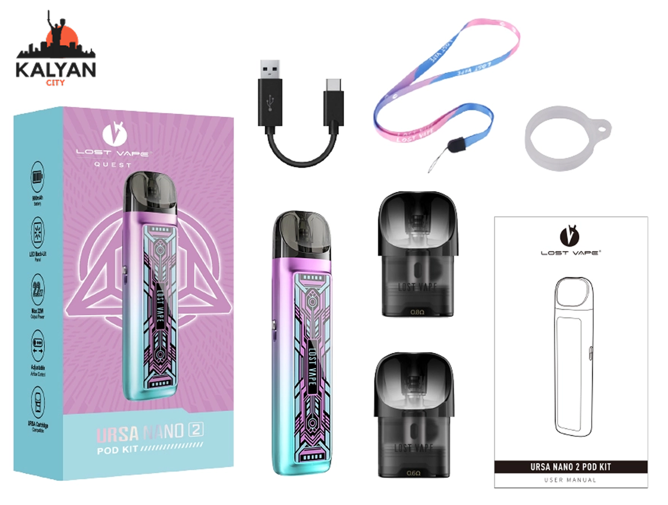 Комплектація Lost Vape Ursa Nano 2