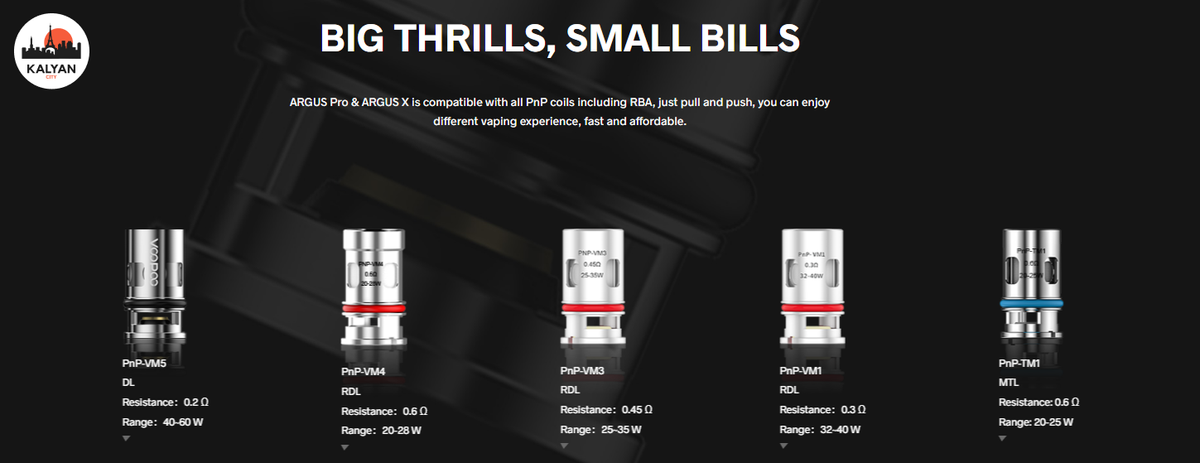 VooPoo Argus Pro Kit Испарители