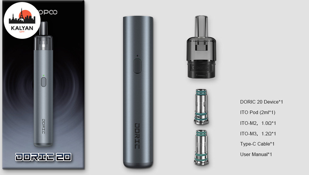 Pod-система VooPoo Doric 20 комплектація