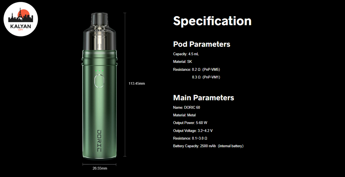 voopoo doric 60 обзор