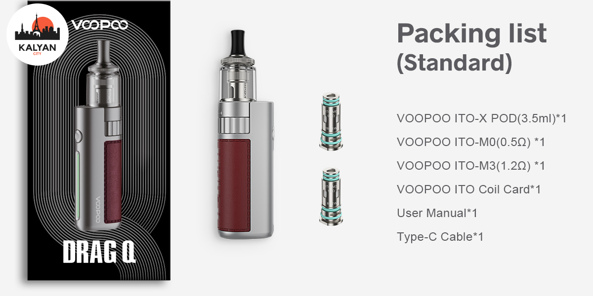 под-система VooPoo Drag Q комплектація