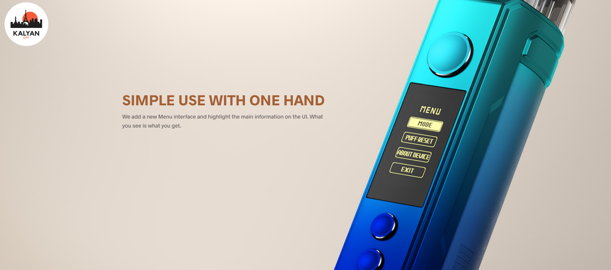 Под-система VooPoo Drag S2 Функціонування