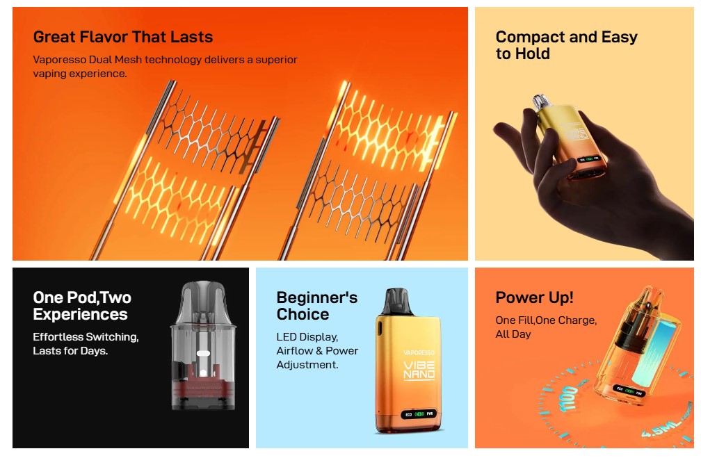 Кому подойдёт подик Vaporesso Vibe Nano?