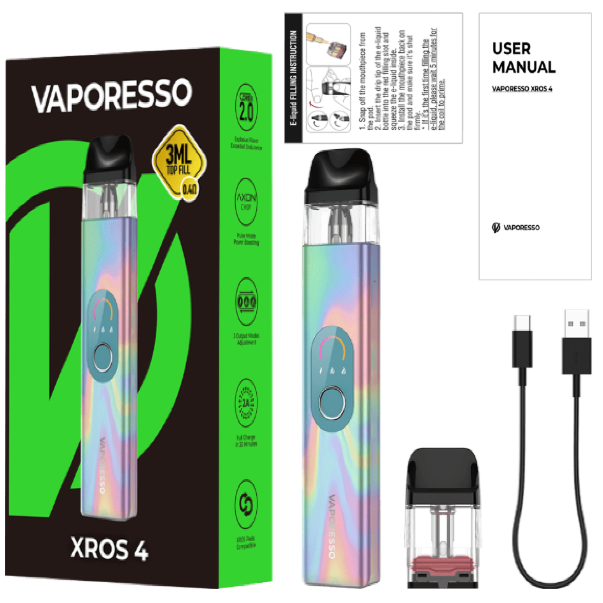 Комплектація подіка Вапорессо Хрос 4