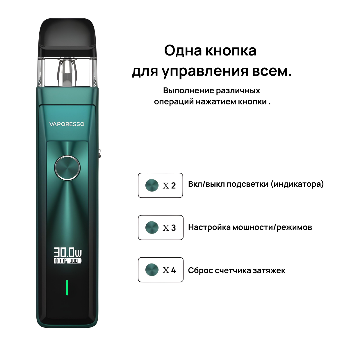 OLED-экран и удобная кнопка управления Хрос Про