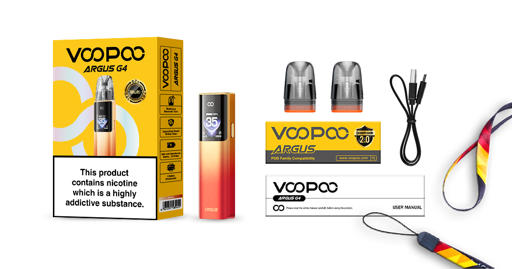 Комплектація VooPoo Argus G4 Pod Kit