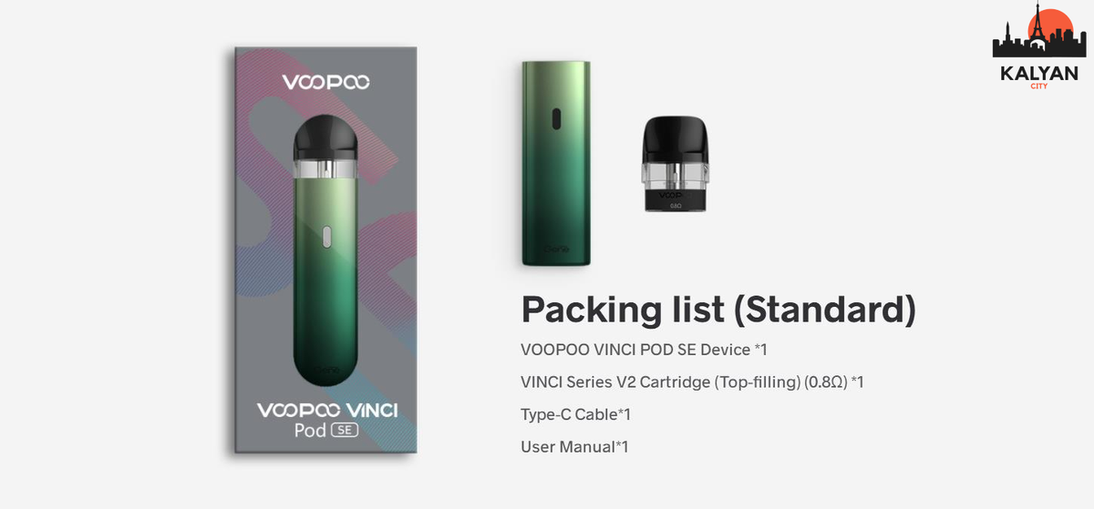 Vinci SE Pod Kit Комплектація