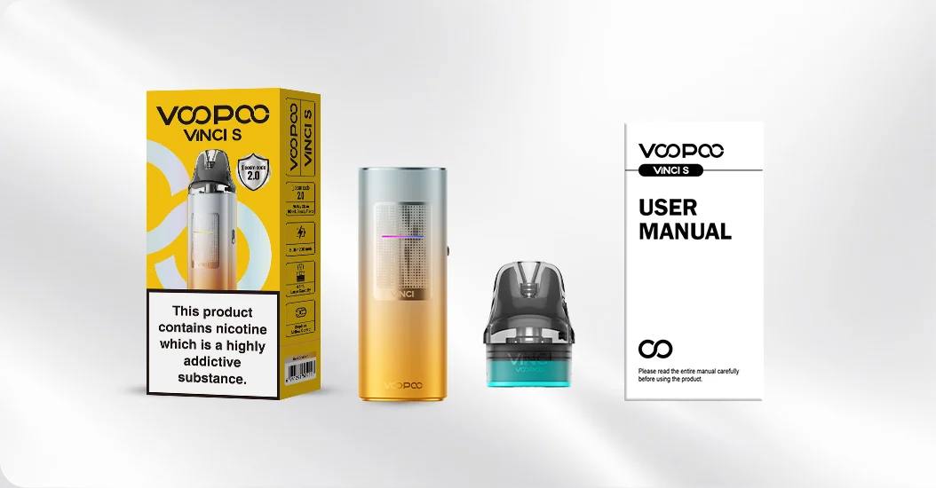 Комплектація VooPoo Vinci S Pod Kit: