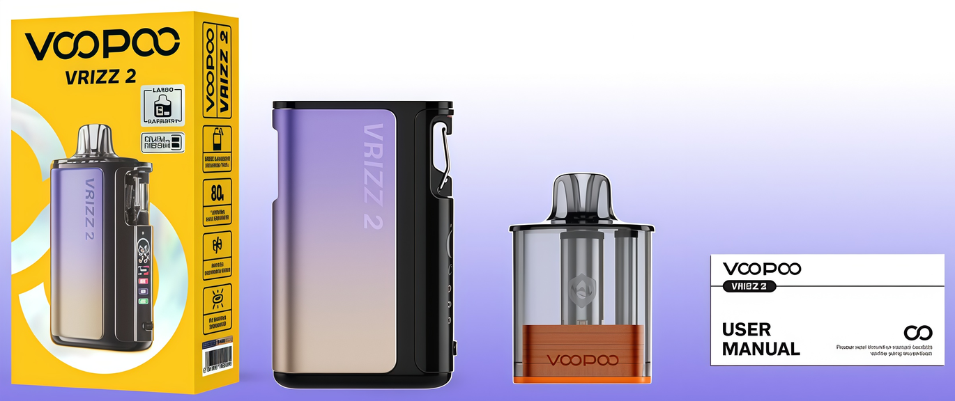 Комплектация VooPoo Vrizz 2 Pod Kit: