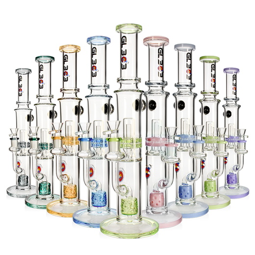 Бонг скляний Honeycomb High Tube Clear Green (Прозоро-зелений) 40 см