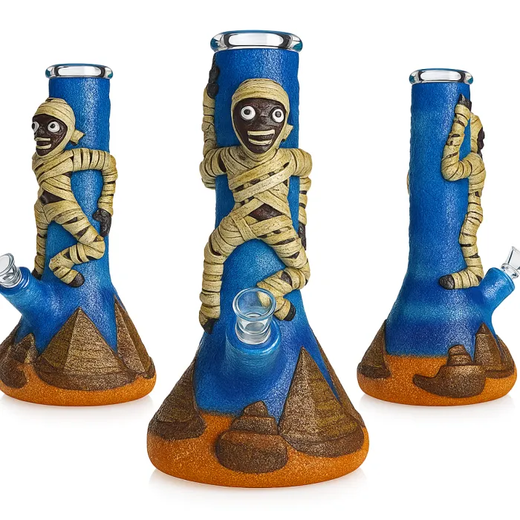Бонг скляний 3-D Egyptian Style 3 (Синій)