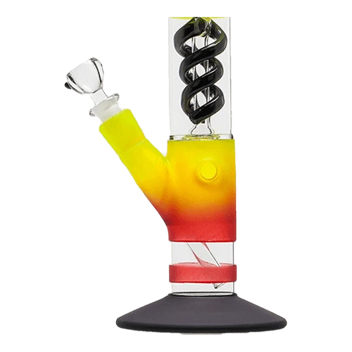 Бонг стеклянный Amsterdam Rasta Club Green Red (Зелено-красный)