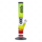 Бонг стеклянный Amsterdam Rasta Club Green Red (Зелено-красный)