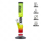 Бонг стеклянный Amsterdam Rasta Club Green Red (Зелено-красный)