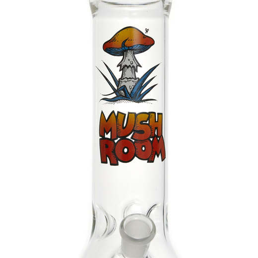 Бонг скляний Black Leaf Mushroom Beaker Clear (Прозорий)