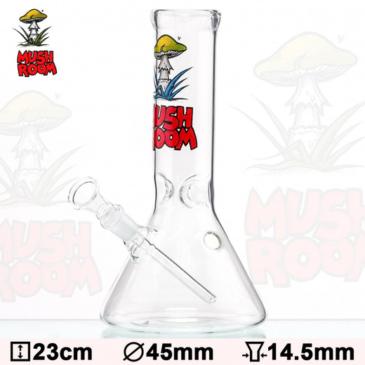 Бонг скляний Black Leaf Mushroom Beaker Clear (Прозорий)