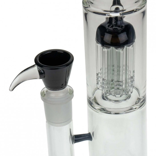 Бонг скляний Grace Glass Limited Edition Black Barrel Bong Clear (Прозоро-чорний)