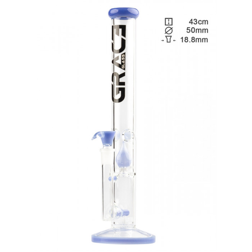 Бонг скляний Grace Glass Limited Edition Straight Blue Clear (Прозоро-синій)