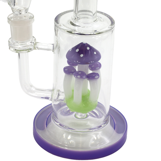 Бонг скляний Grace Glass Purple Mushroom Percolator Clear (Прозоро-фіолетовий)