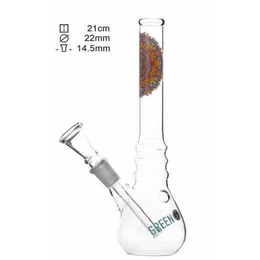 Бонг скляний Greenline Mandala Clear (Прозорий)