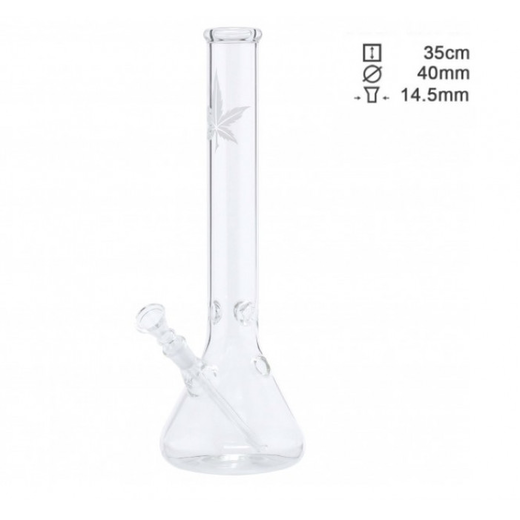 Бонг скляний Leaf Beaker Clear (Прозорий)