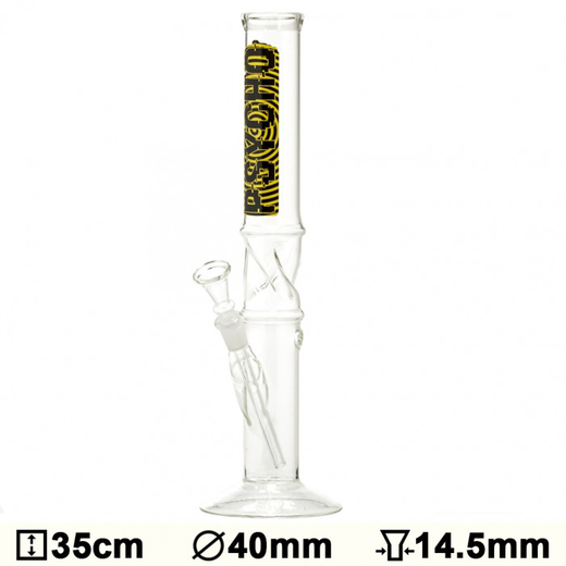 Бонг стеклянный Psycho Spyral Clear (Прозрачный)