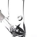 Бонг стеклянный Rasta Hangover Multi Leaf Clear Black (Прозрачно-черный)