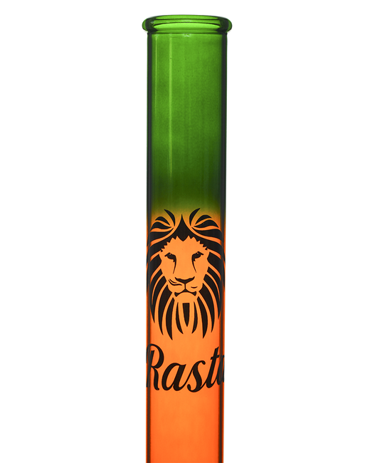 Бонг стеклянный Rasta Lion Green Red (Зелено-красный)