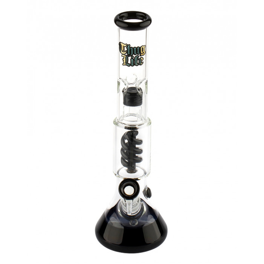 Бонг скляний Thug Life OG Series V2 Black Clear (Прозоро-чорний)