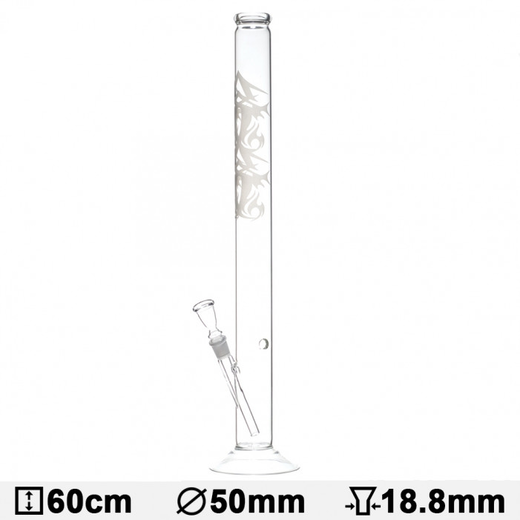 Бонг стеклянный Tribal Tattoo Clear (Прозрачный)