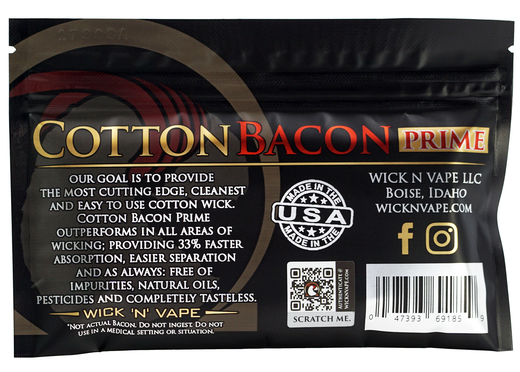 Вата Cotton Bacon Prime Wick 'N' Vape