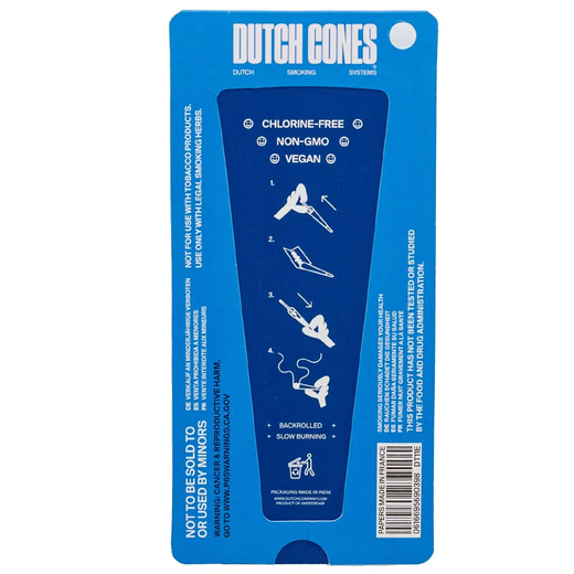 Джоінти Dutch Cones King Size Pre-Rolled Cones Light Blue (Блакитний) 3 шт